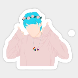 Awsten Knight with a Flower Crown Sticker